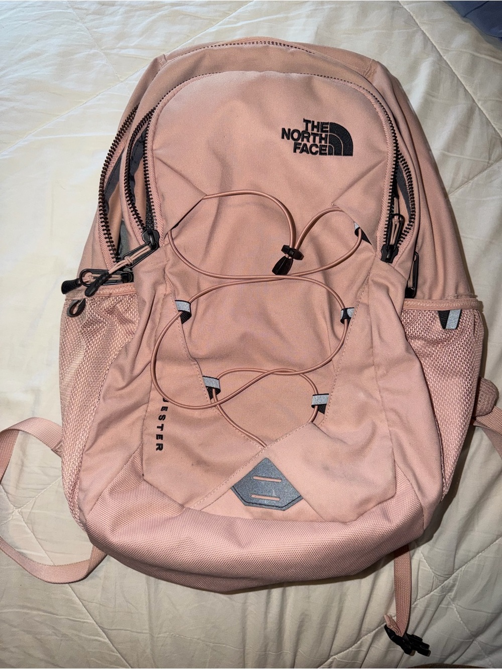 The North Face Pink Jester Backpack with Front Bungee